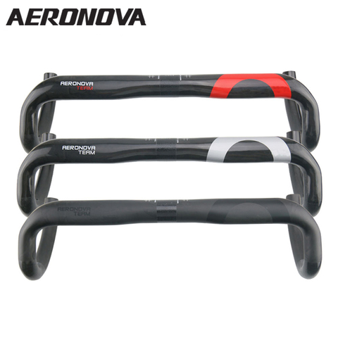 AERONOVA Bicycle Handlebar 31.1 - 32.5 Carbon Road Handlebar Carbon Fibre Bike Bent Handle Bar Ultralight Carbon Handlebars ► Photo 1/6
