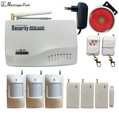 HuilingyiTech Wireless Home GSM Security Alarm System Kit Control With APP Auto Dial Motion Detector Sensor Burglar Alarm System ► Photo 1/6