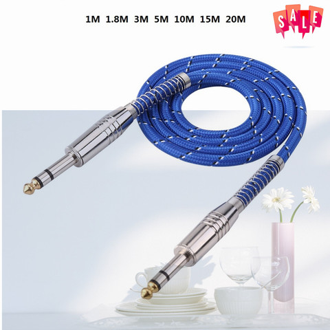 6.35mm Stereo Audio Cable Male To Male Audio Cable For Electric Guitar Mixer Mono/Stereo  ► Photo 1/6