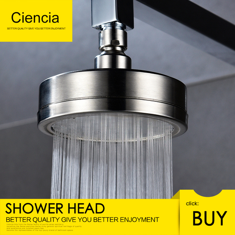 Stainless Steel Brushed Nickel 360 degree Rotate Pressurized Water Saving Shower Head Strong but soft shower head ► Photo 1/6