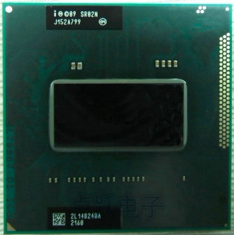 Original intel New CPU I7-2670QM SR02N I7 2670QM SRO2N 2.2G-3.1G/6M For HM65/HM67 Laptop Processor ► Photo 1/1