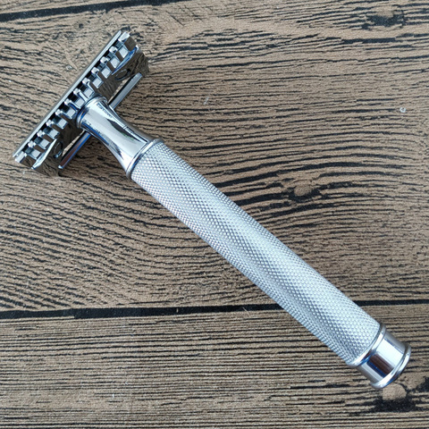 dscosmetic  Open Comb and closed comb Double Edge Safety Razor with copper Handle ► Photo 1/6