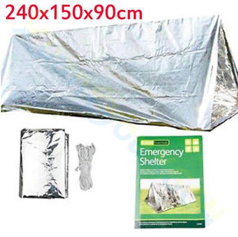 Disposable Emergency Shelter Tent Outdoor Ultralight Portable Camping SOS Shelter Mylar Emergency Tube Tent First Aid Gear ► Photo 1/6