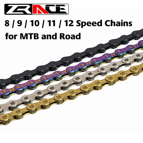 YBN / SUMC Bike Chain 8S 9S 10S 11S 12 Speed MTB Road Bicycle Chains , Neon-Like , Colorful , Black , Gold , 114 / 120 / 126L ► Photo 1/4
