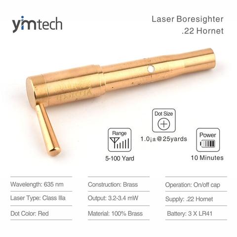 Boresighters .22 Hornet caliber laser bore sight red dot Laser boresighter bullet cartridge ► Photo 1/6