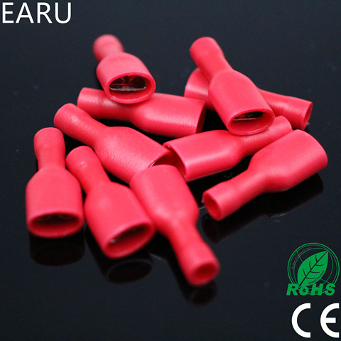 FDFD1-250 FDFD1.25-250 insulating Female Insulated Electrical Crimp Terminal Connectors Cable Wire Connector 100PCS/Pack FDFD ► Photo 1/3