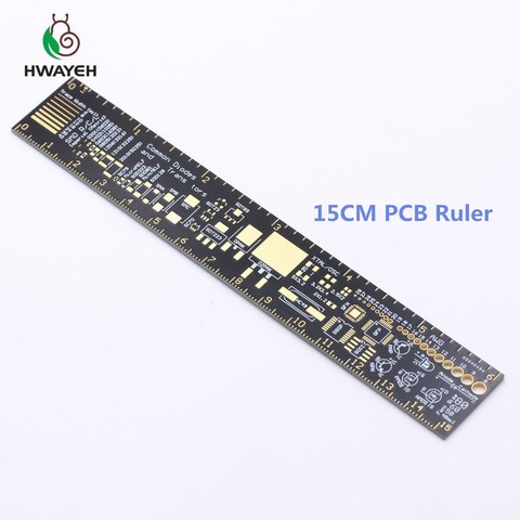 15cm 20cm 25cm Multifunctional PCB Ruler For Electronic Engineers For Arduino Fans PCB Reference Ruler Measuring Tool 180 Degree ► Photo 1/6