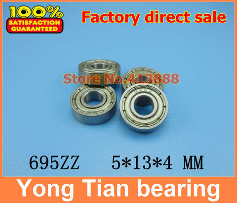 (1pcs) thin wall deep groove ball bearing 695ZZ 695-2RS  S695ZZ S695-2RS 5*13*4 mm ► Photo 1/1