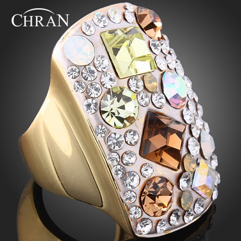 Chran New Arrival Amazing Colorful Vintage Retro Ring For Women Antique With Shinning Crystal Top Quality ► Photo 1/3