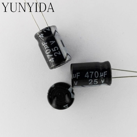 Aluminum electrolytic capacitor 25V 470uf  20PCS ► Photo 1/1