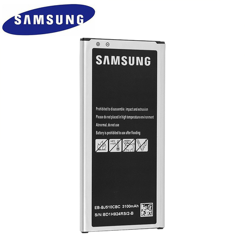 Original Replacement Samsung Battery For Galaxy J5 2016 Version j5109 j5108 J5 SM-J510 Genuine Phone Battery EB-BJ510CBC 3100mAh ► Photo 1/4