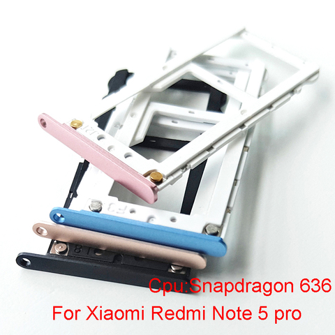 New For Xiaomi Redmi Note 5 Pro SIM Card Tray Socket Slot Holder Adapters Replacement Spare Parts ► Photo 1/1