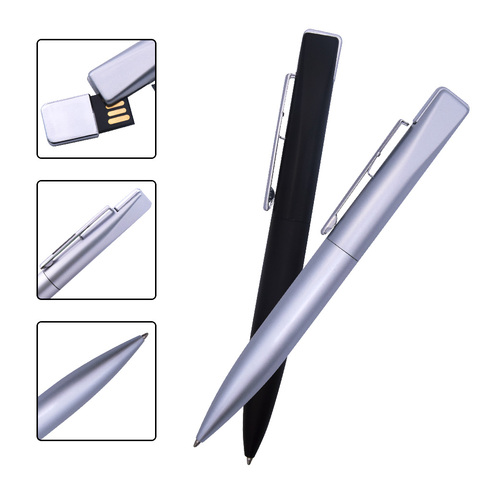 Memoria USB2.0 Metal Pen Stick USB Flash Drive Pen Drive 64GB 32GB USB Pen Drives Flash Sticks 16GB 8GB 4GB Over 10pcs Free Logo ► Photo 1/6