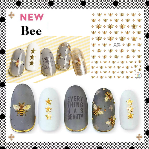 CA-197-198 bees bug  3d nail art stickers decal template diy nail tool decorations ► Photo 1/3