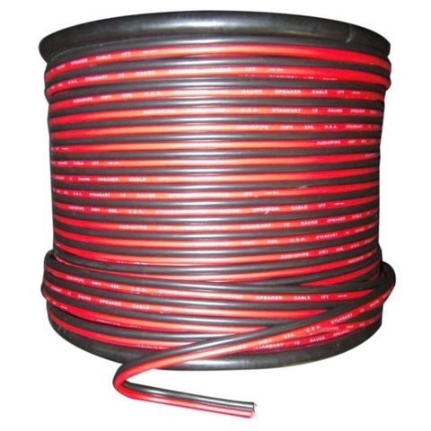 22 Gauge 15m Red Black Zip Wire AWG Cable Power Ground Stranded Copper Car ► Photo 1/1