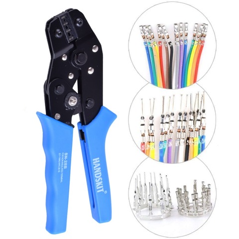 SN-28B Ratchet Crimping Tools 28-18AWG (0.1-1mm²) Non Insulation - Foto 8