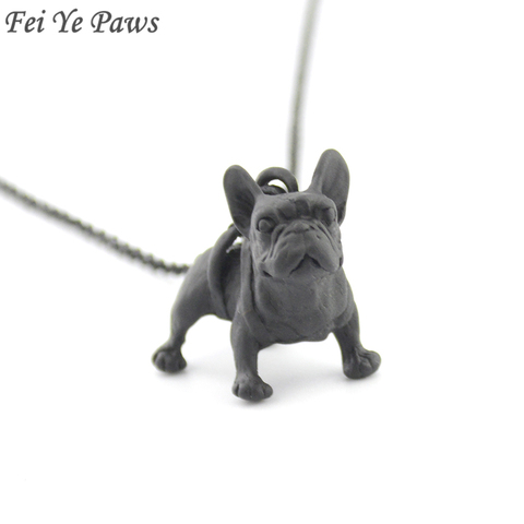Metal Black  French Bulldog Dog Pendant Necklace Accessories Long Maxi Chain Male Necklaces For Women Men Best Friend Jewellry ► Photo 1/6