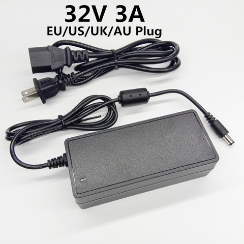 32V 3A 3000mA 32v3a 32 volt ac dc adapter switching power supply universal power adapter dc voltage Converter EU US UK AU plug ► Photo 1/6