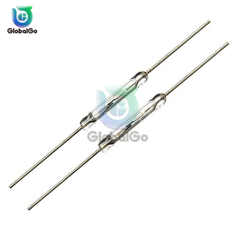 5pcs/Lot N/O Reed switch Magnetic Switch 2 * 14mm Normally Open Magnetic Induction Switch ► Photo 1/6