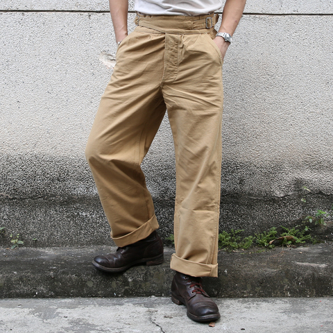 2022 Non Stock Gurkha Pants Vintage UK Army Military Trouser For Men Khaki Olive ► Photo 1/6