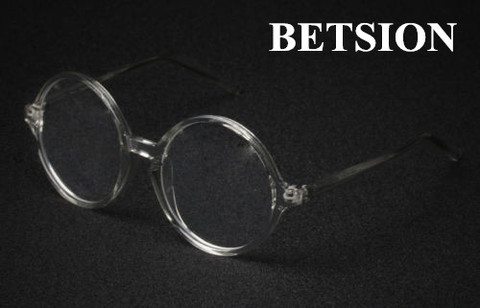 BETSION Vintage 50mm Eyeglass Frames Retro Round Glasses Clear Full-Rim Glasses ► Photo 1/6