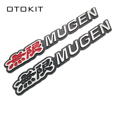3D Aluminum Mugen Emblem Chrome Logo Rear Badge Car Trunk Sticker Car Styling for Honda Civic Accord CRV Fit and so on ► Photo 1/6