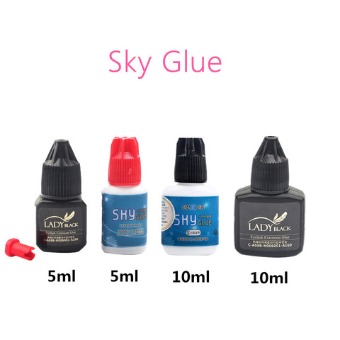 NEWCOME 1 Bottle Korea Sky Glue False Eyelash Extension Red Cap Sky Glue Lady Black Best Sensitive Glue Strong Adhesive Lash ► Photo 1/6