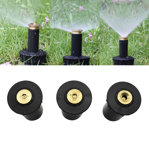 90-360 Degree Pop up Sprinklers Plastic Lawn Watering Sprinkler Head Adjustable Garden Spray Nozzle 1/2