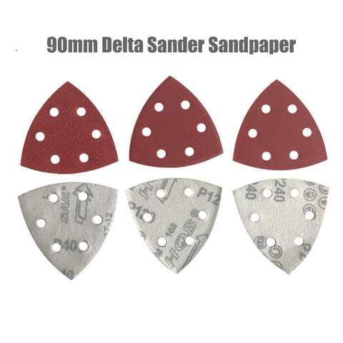 25PC 90mm Delta Sander Sand Paper Hook & Loop Sandpaper Disc Abrasive Tools for Sanding Grit 40-2000 ► Photo 1/5