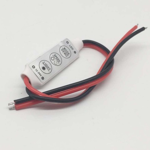 12V-24V Mini 3 Keys Single Color LED Controller Brightness Dimmer for led 3528 5050 strip light ► Photo 1/5