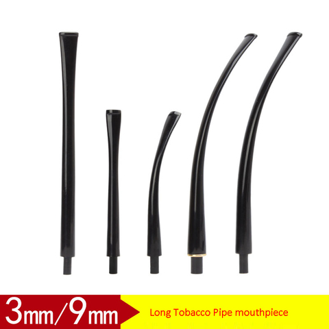 RU- MUXIANG Churchwarden Tobacco Pipe Stem Replacement Acrylic Smoking Pipe Mouthpieces be0043-be0103 ► Photo 1/6