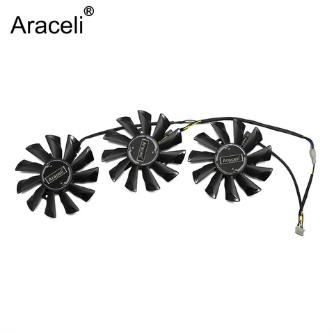 3PCS/lot PLD09210S12HH Cooling Fan Replace For MSI GeForce GTX 1070 1060 1080 1080Ti 980Ti Duke Video Graphics Card Cooler Fans ► Photo 1/4