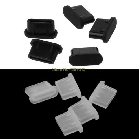 2022 New 5PCS Type-C Dust Plug USB Charging Port Protector Silicone Cover for Samsung Huawei Smart Phone Accessories ► Photo 1/6