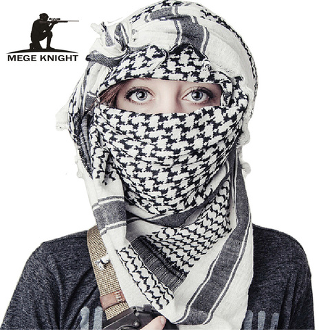 Airsoft Military Shemagh Thicken Muslim Hijab Multifunction Tactical Scarf Shawl Arabic Keffiyeh Scarves Fashion Scarf Women ► Photo 1/6