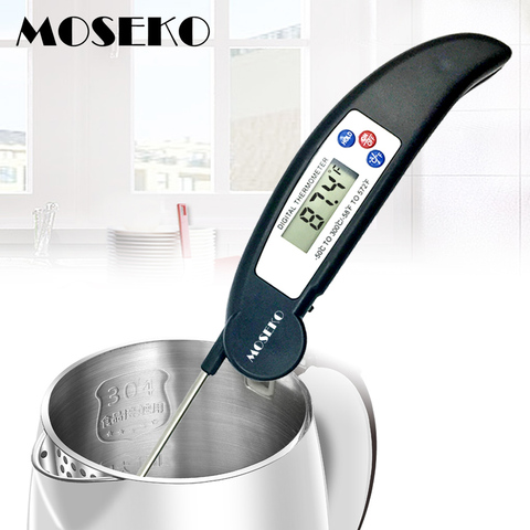 MOSEKO Digital Probe Thermometer Foldable Food BBQ Meat Oven Folding Kitchen Thermometer Cooking Water Oil Tools ► Photo 1/6