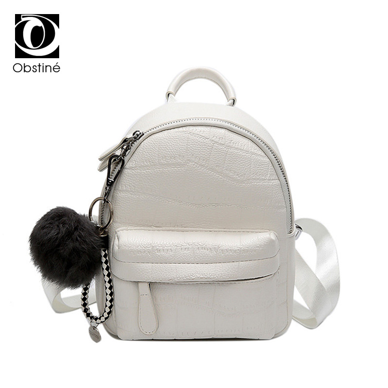 White Leather Mini Backpack Isolated on White - Stock Photo [67614389] -  PIXTA