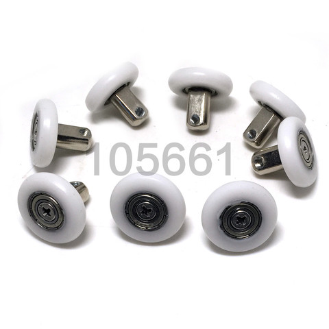 8pcs 25mm Double Wheel Sliding Roller Pulley for DIY Shower Door Window ► Photo 1/6