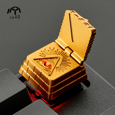 zomo Eye of Providence Akhnaton Pharaoh Egypt Artisan Keycap CNC anodized aluminum Compatible Cherry MX switches ► Photo 1/6