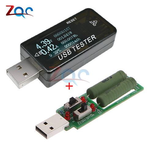 8 in1 QC2.0 QC3.0 DC 4-30v Electrical Bank Power USB Capacity Voltage Tester Current Meter Monitor Digital Voltmeter Ammeter ► Photo 1/6