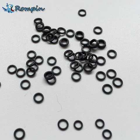 Rompin 100pcs/bag 3.1mm 3.7mm Carp Fishing Round Rig Ring fishing tackle accessories Quick change O rings ► Photo 1/6