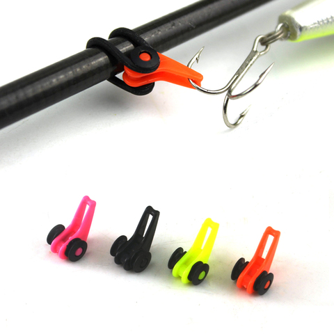 2PCS Multiple Color Plastic Fishing Rod Pole HooK Keeper Lure Spoon Bait Treble Holder Small Fishing Accessories ► Photo 1/6