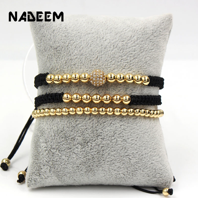 New Anil Arjandas Men Bracelets Bangle Set Jewelry 3Pcs/Sets 8mm