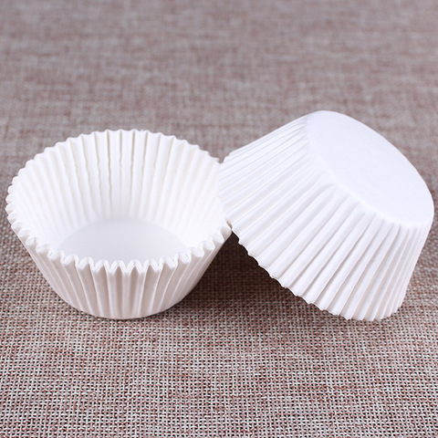 100pcs Pure White Cupcake Paper Liners Muffin Cases Cup Cake Baking Egg Tarts Tray Kitchen Accessories Pastry Decorating Tools ► Photo 1/5