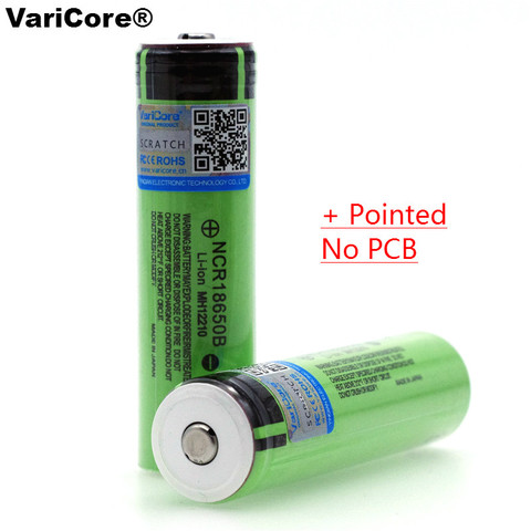 VariCore 18650 battery NCR18650B 3400mAh with original new 3.7V  Suitable for flashlights Spiked NO PCB ► Photo 1/4