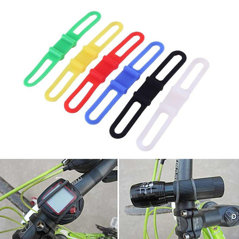Bicycle Cycle Strap Phone Silicone Bandage Mobile Band Tie Elastic Fix Light Mount Fastener Torch holder holder Bike Flashlight ► Photo 1/1