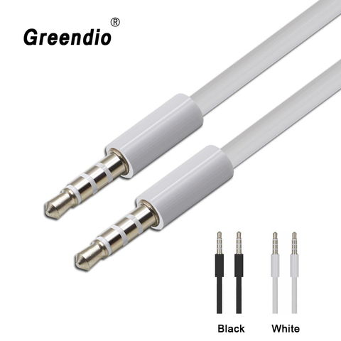Greendio 3.5mm Jack Audio Cable Gold Plated 3.5 mm Male to 3.5mm Male Aux Cable for Car Xiaomi Headphone Speaker Auxiliary Cable ► Photo 1/6