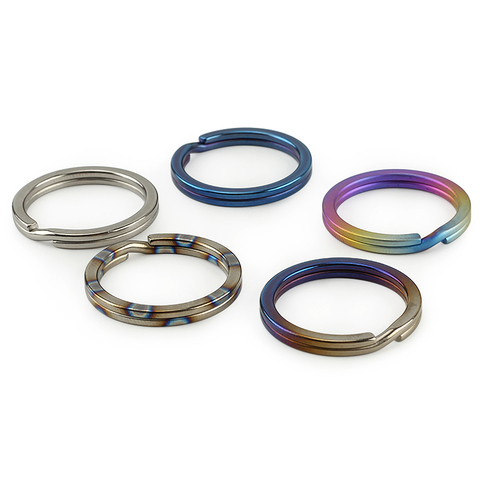 1PCS Colorful Titanium Alloy Key Ring EDC Outdoor Small Tool Ultralight Titanium Keyring Accessories No Rust ► Photo 1/6