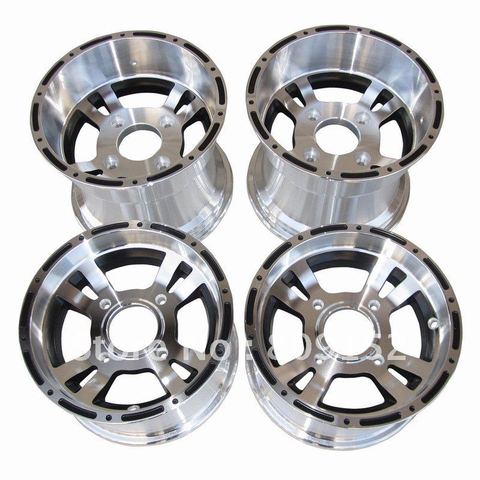 ATV Aluminum Alloy Rims front and rear 4pcs of 1 set 10x8inch and 10x5.5inch ► Photo 1/1