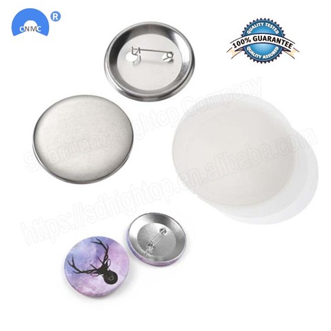 100Pcs/set Plastic Blank Badge Pin Button Parts Supplies for Clothes Badge Button DIY Crafts Materials ► Photo 1/4