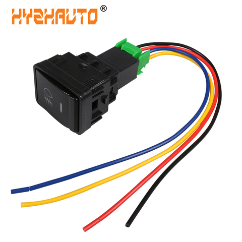 1Pcs 5 Pin On-Off Button with Cable Auto Car Fog Lights Switch For Nissan Qashqai Tiida For Honda Civic CRV For Toyota Corolla ► Photo 1/6